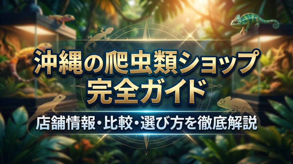 沖縄の爬虫類ショップ完全ガイド｜店舗情報・比較・選び方を徹底解説