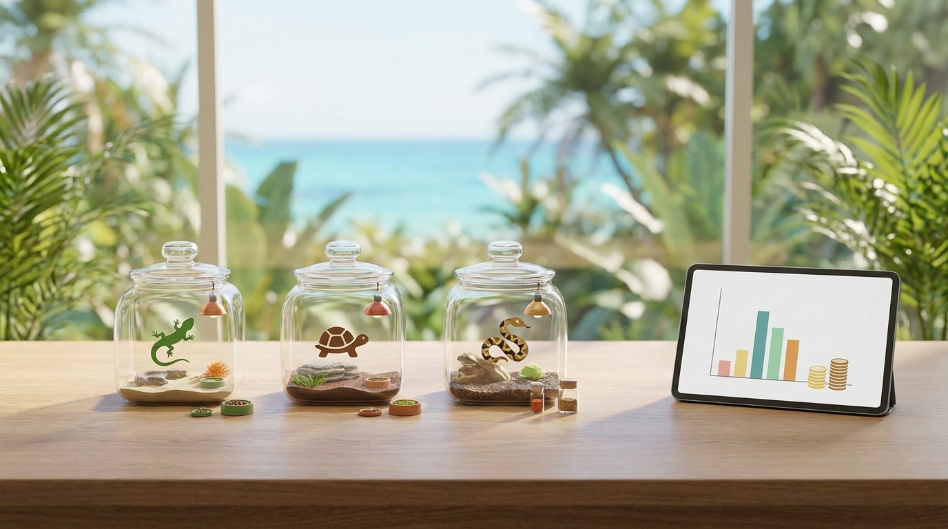 沖縄の爬虫類ショップ比較表【取扱い生体・用品・価格帯】