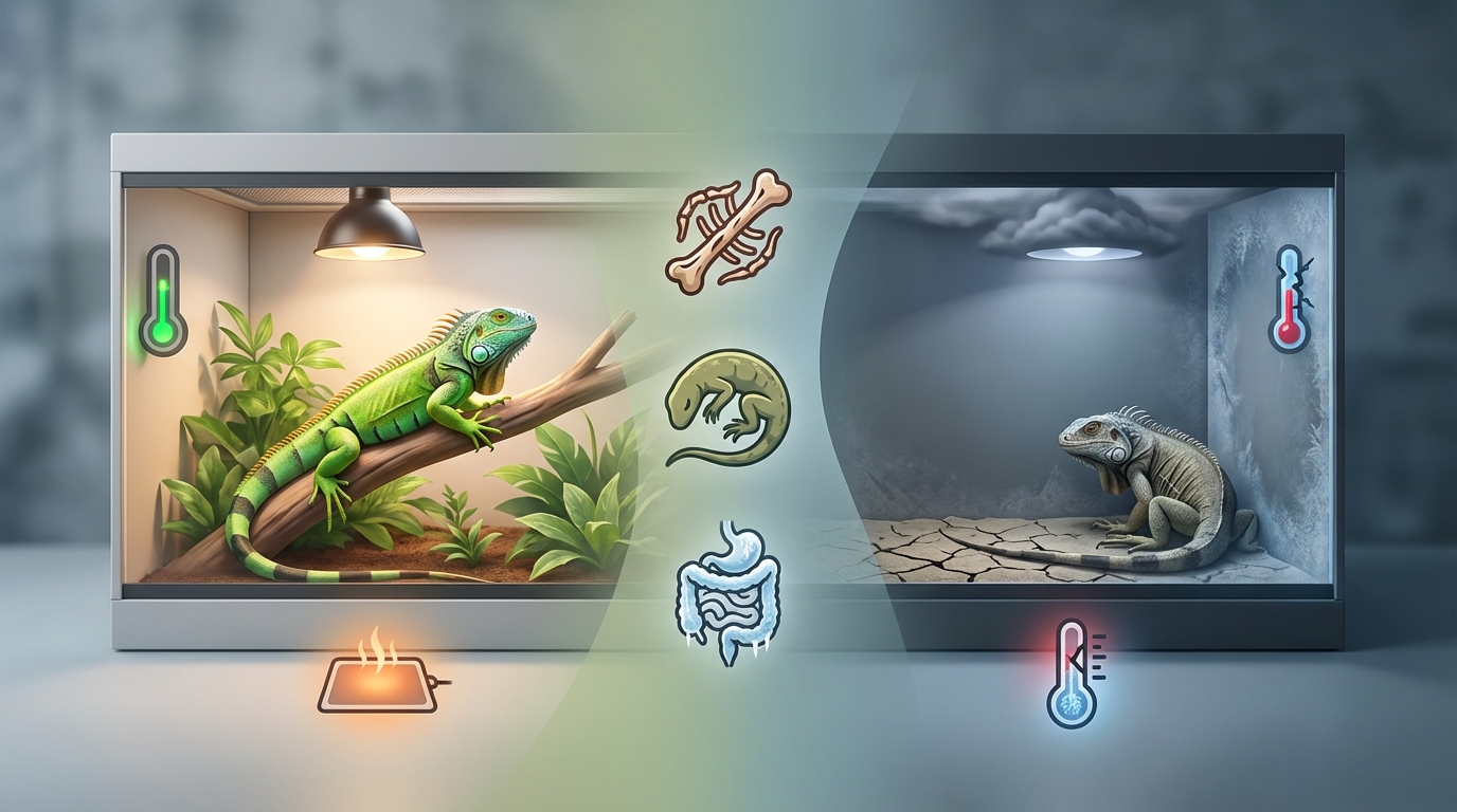 温度管理をしないと爬虫類に起こる3つのリスク