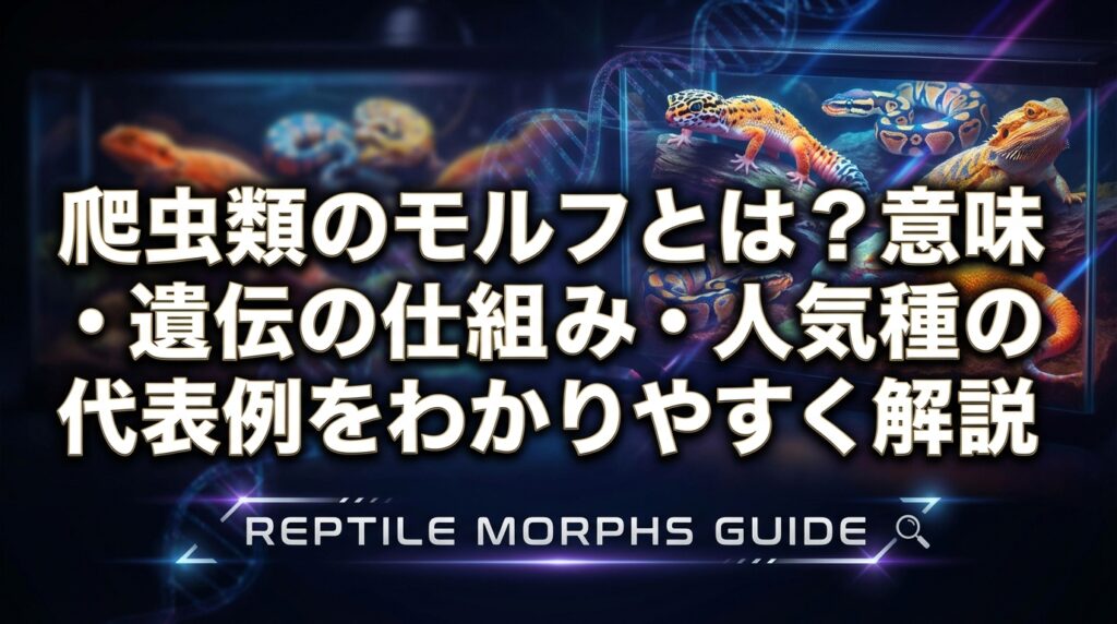 爬虫類のモルフとは？意味・遺伝の仕組み・人気種の代表例をわかりやすく解説