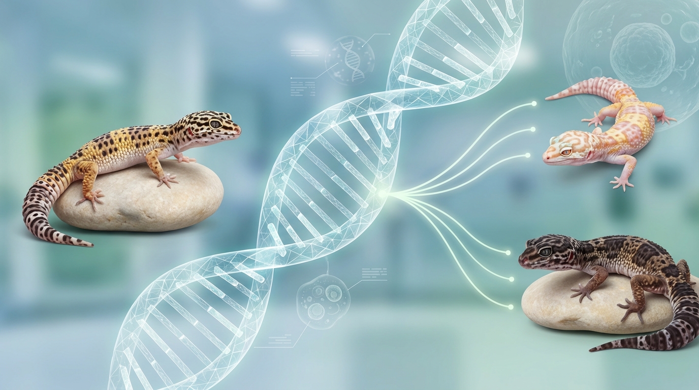 爬虫類のモルフが生まれる仕組み｜遺伝の基礎を図解で解説