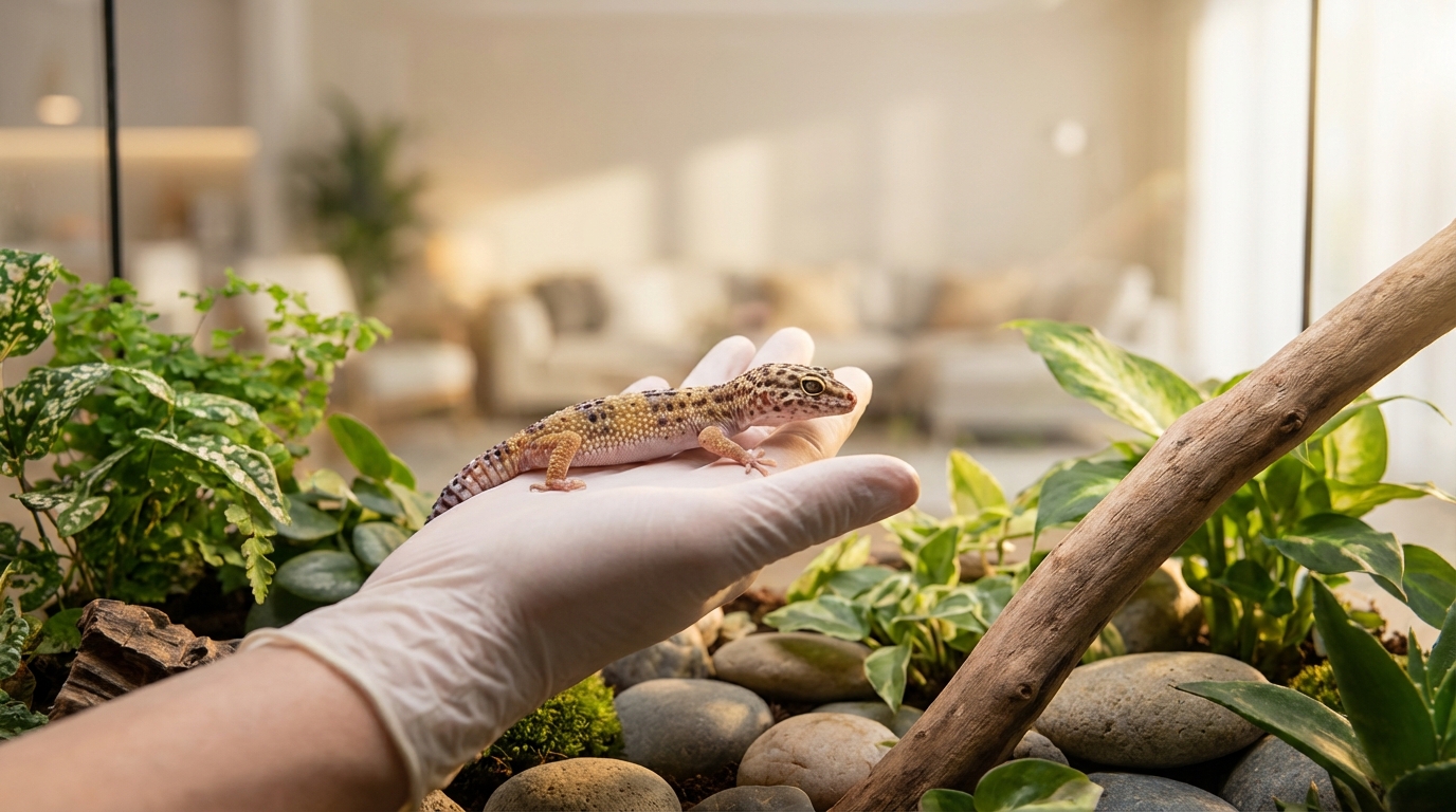 爬虫類を慣れさせる5つの基本ステップ