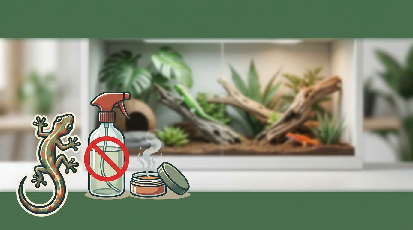 絶対NG！爬虫類に危険な消臭方法