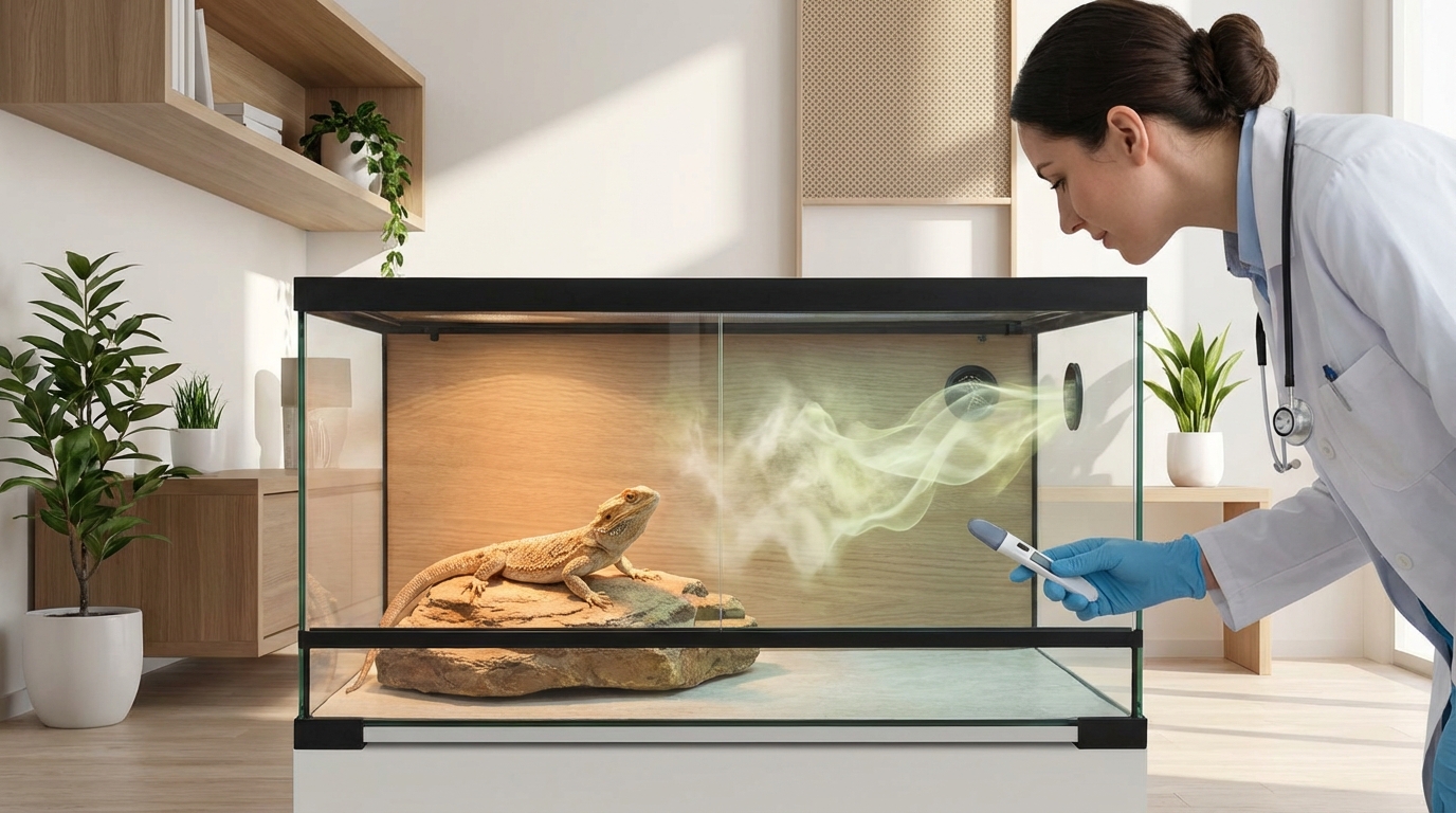 爬虫類の匂いの異変で気づく病気のサイン