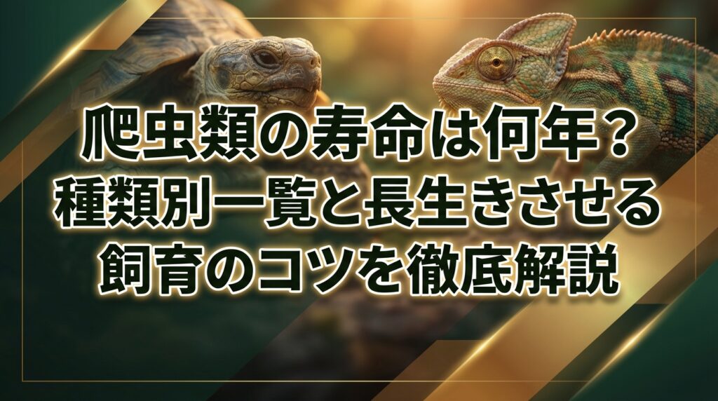爬虫類の寿命は何年？種類別一覧と長生きさせる飼育のコツを徹底解説