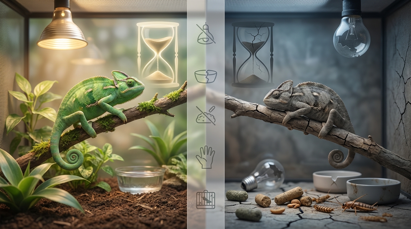 爬虫類の寿命を縮める5つのNG行動