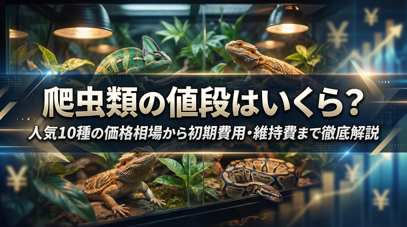 爬虫類の値段はいくら？人気10種の価格相場から初期費用・維持費まで徹底解説