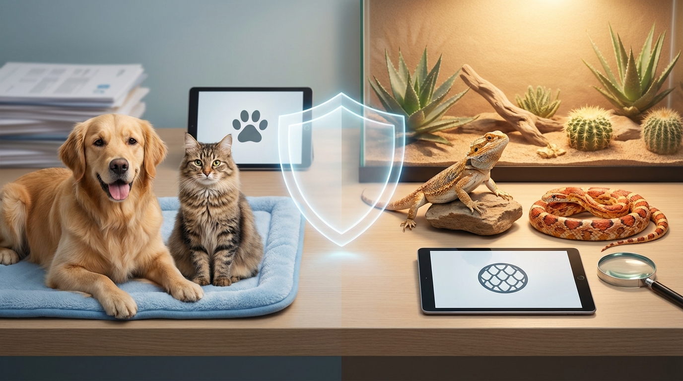 犬猫の保険とここが違う！爬虫類ペット保険の特徴と注意点