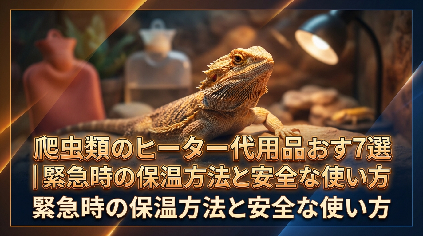 爬虫類のヒーター代用品おすすめ7選｜緊急時の保温方法と安全な使い方