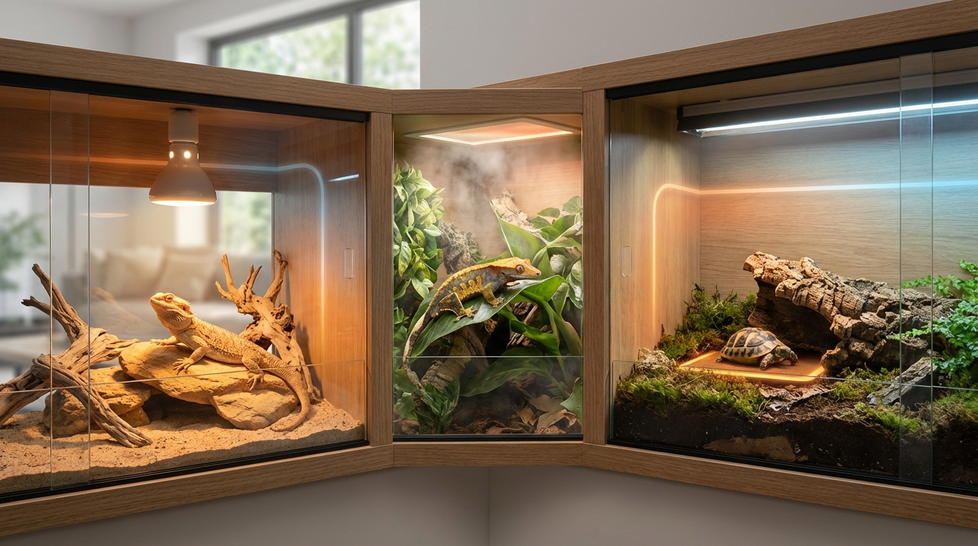 【種類別】爬虫類の適正温度一覧