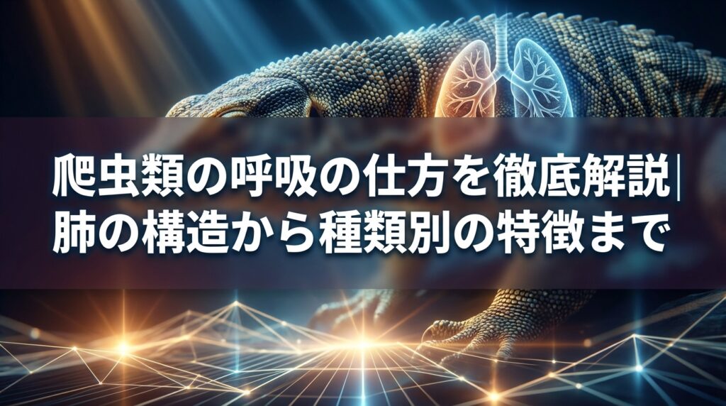 爬虫類の呼吸の仕方を徹底解説｜肺の構造から種類別の特徴まで