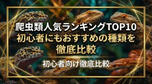 爬虫類人気ランキングTOP10｜初心者にもおすすめの種類を徹底比較