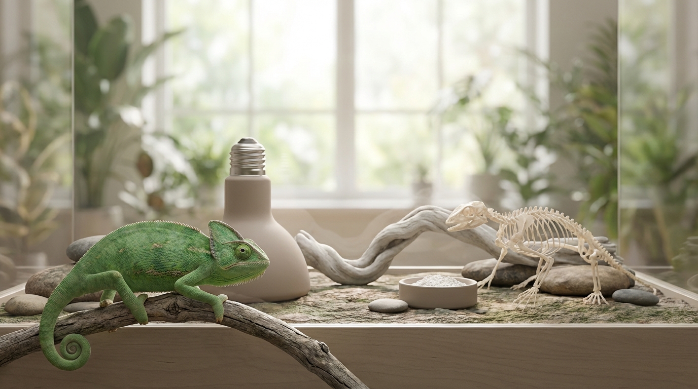 爬虫類のくる病を引き起こす5つの原因