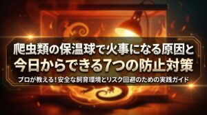 爬虫類の保温球で火事になる原因と今日からできる7つの防止対策