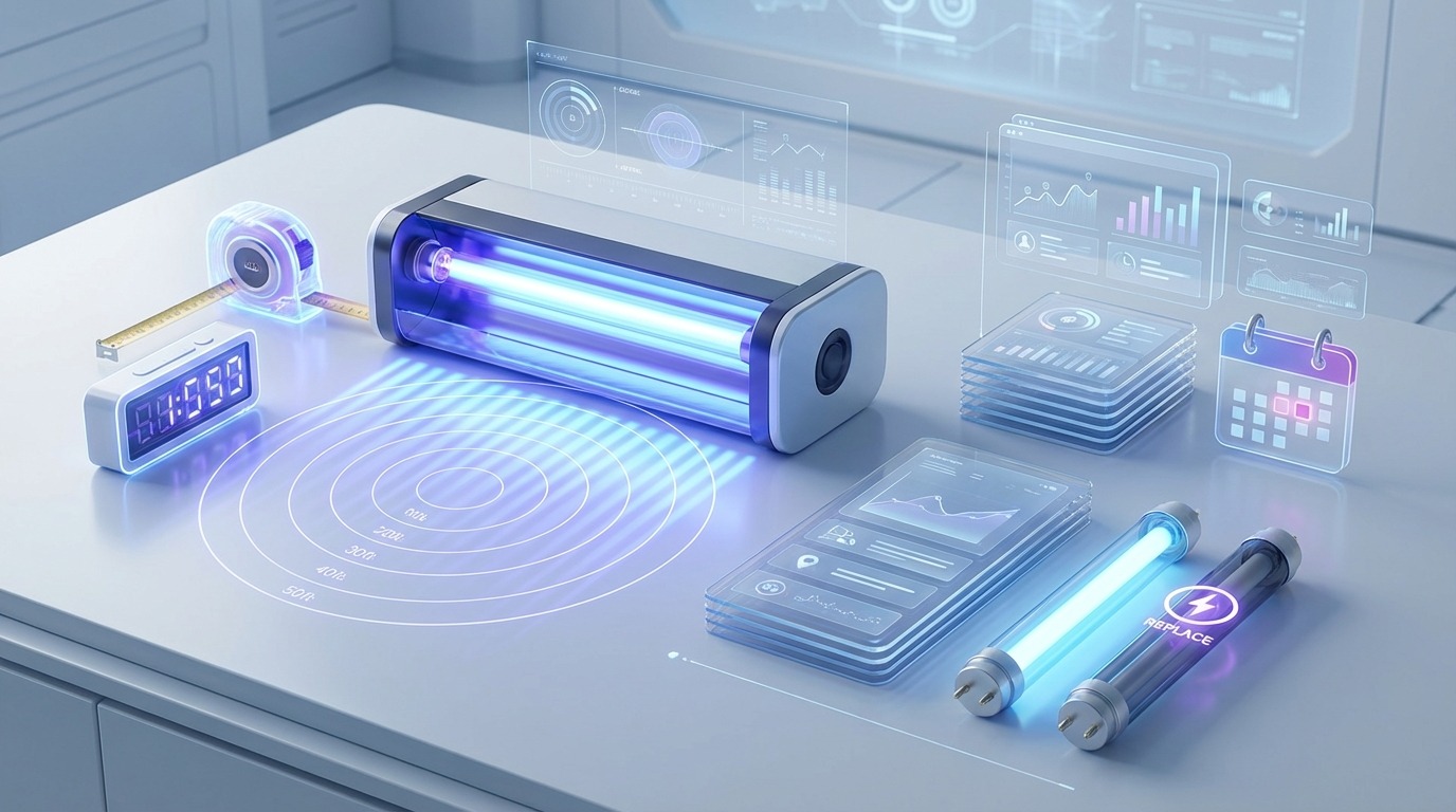 紫外線ライトの照射時間・距離・交換時期｜基本データ一覧