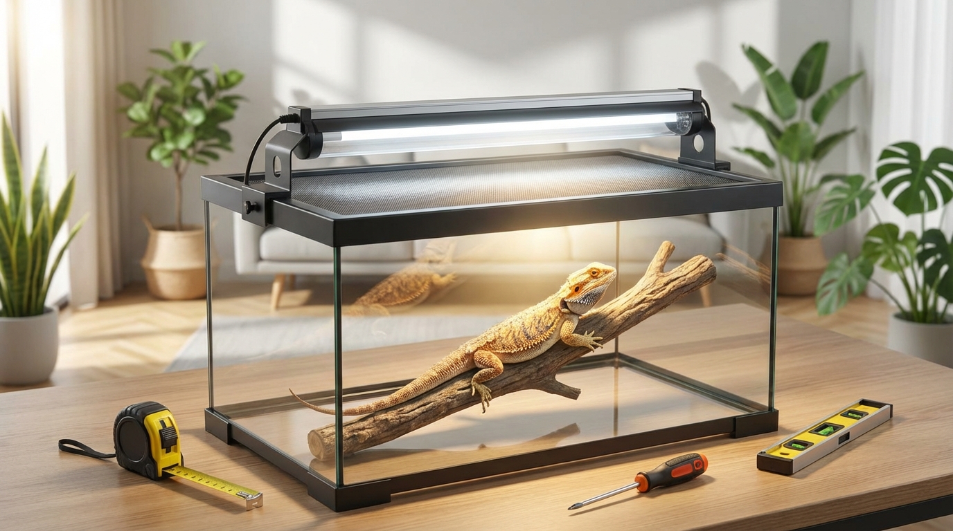 爬虫類用紫外線ライトの正しい設置方法【5ステップ】