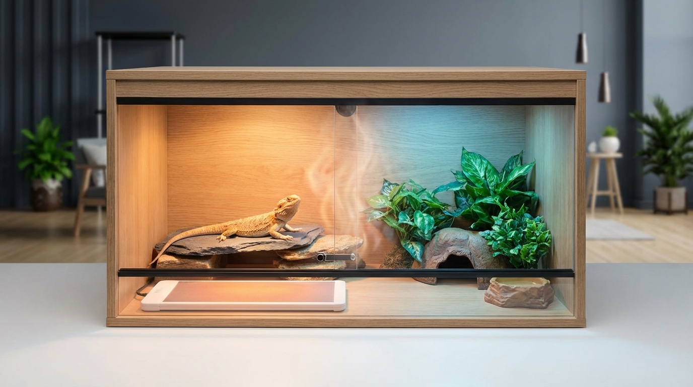 爬虫類にパネルヒーターで温度勾配が必要な理由