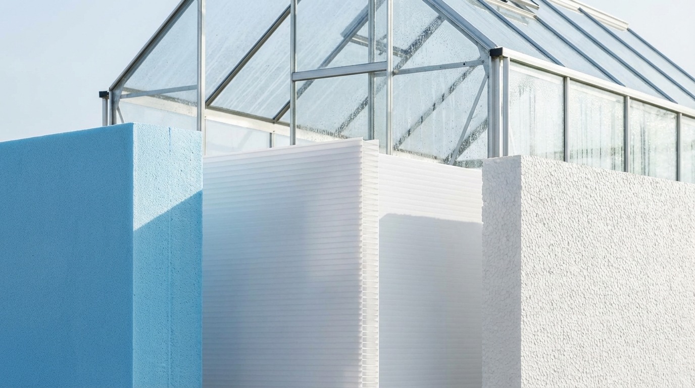 スタイロフォームと他の断熱材を比較｜プラダン・発泡スチロール・温室