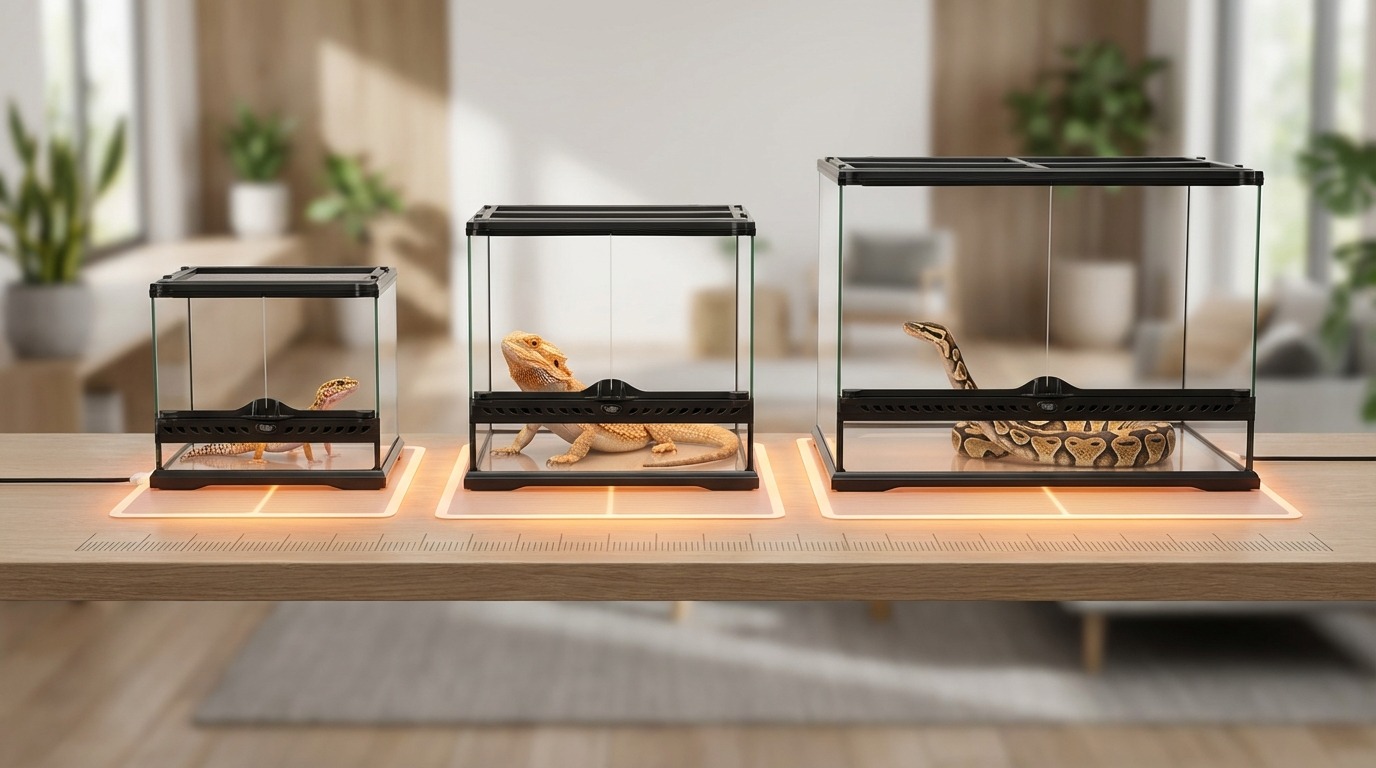 パネルヒーターのサイズ選び｜ケージサイズ別早見表