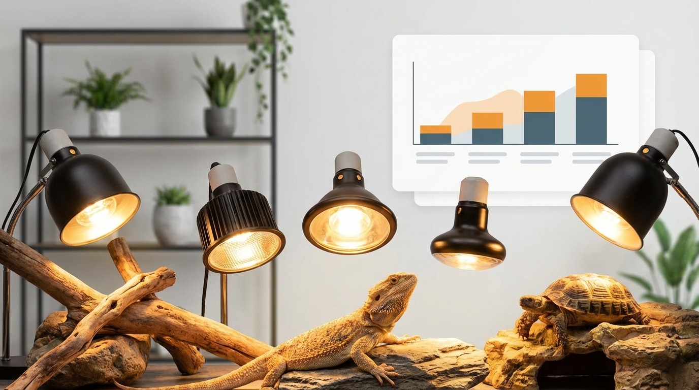 爬虫類用バスキングライトおすすめ5選【比較表付き】