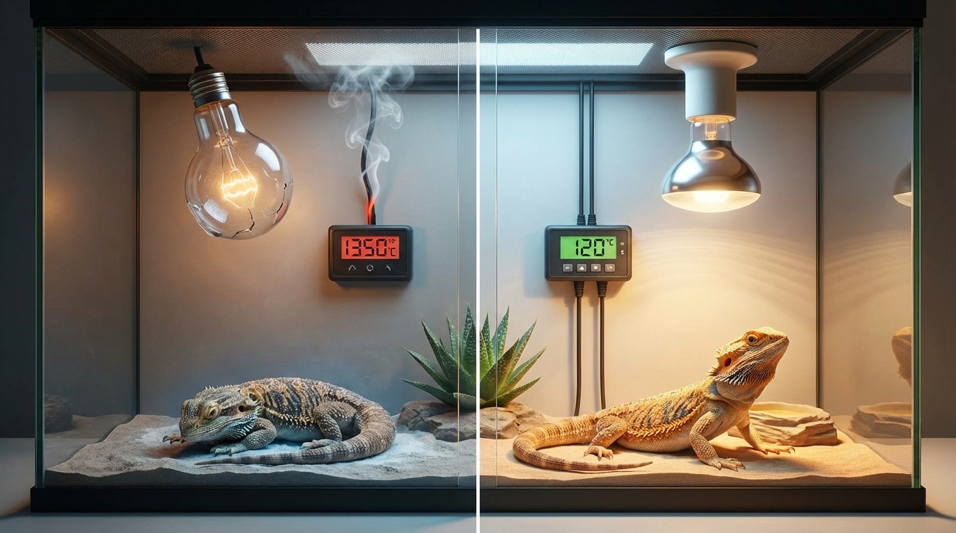 バスキングライトのよくあるトラブルと対処法