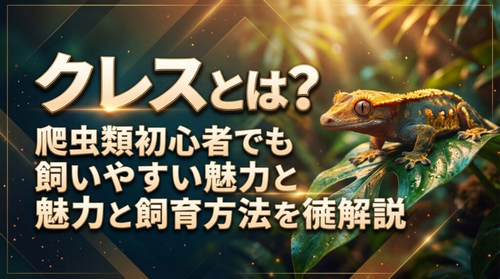 クレスとは？爬虫類初心者でも飼いやすい魅力と飼育方法を徹底解説