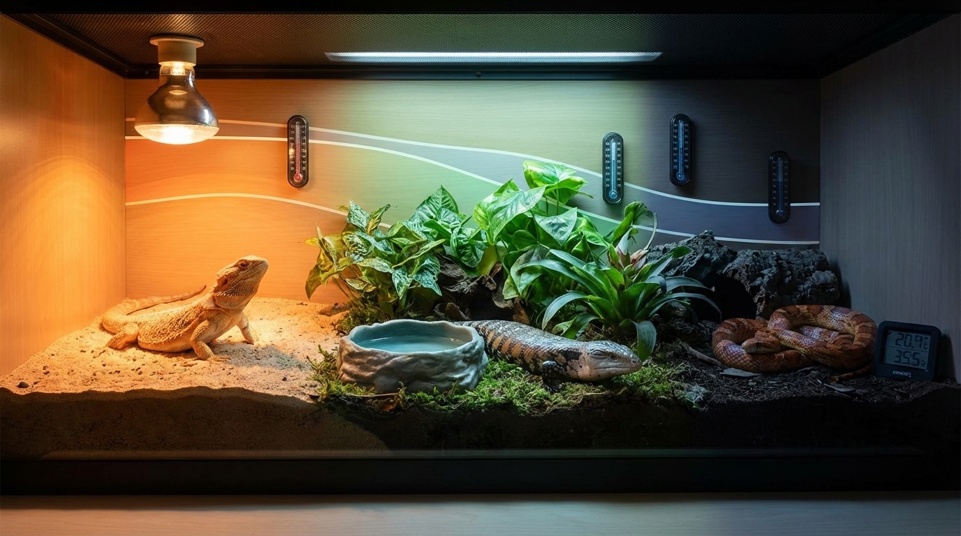 【種類別】爬虫類の適正温度一覧｜ホットスポット・クールゾーン・夜間温度