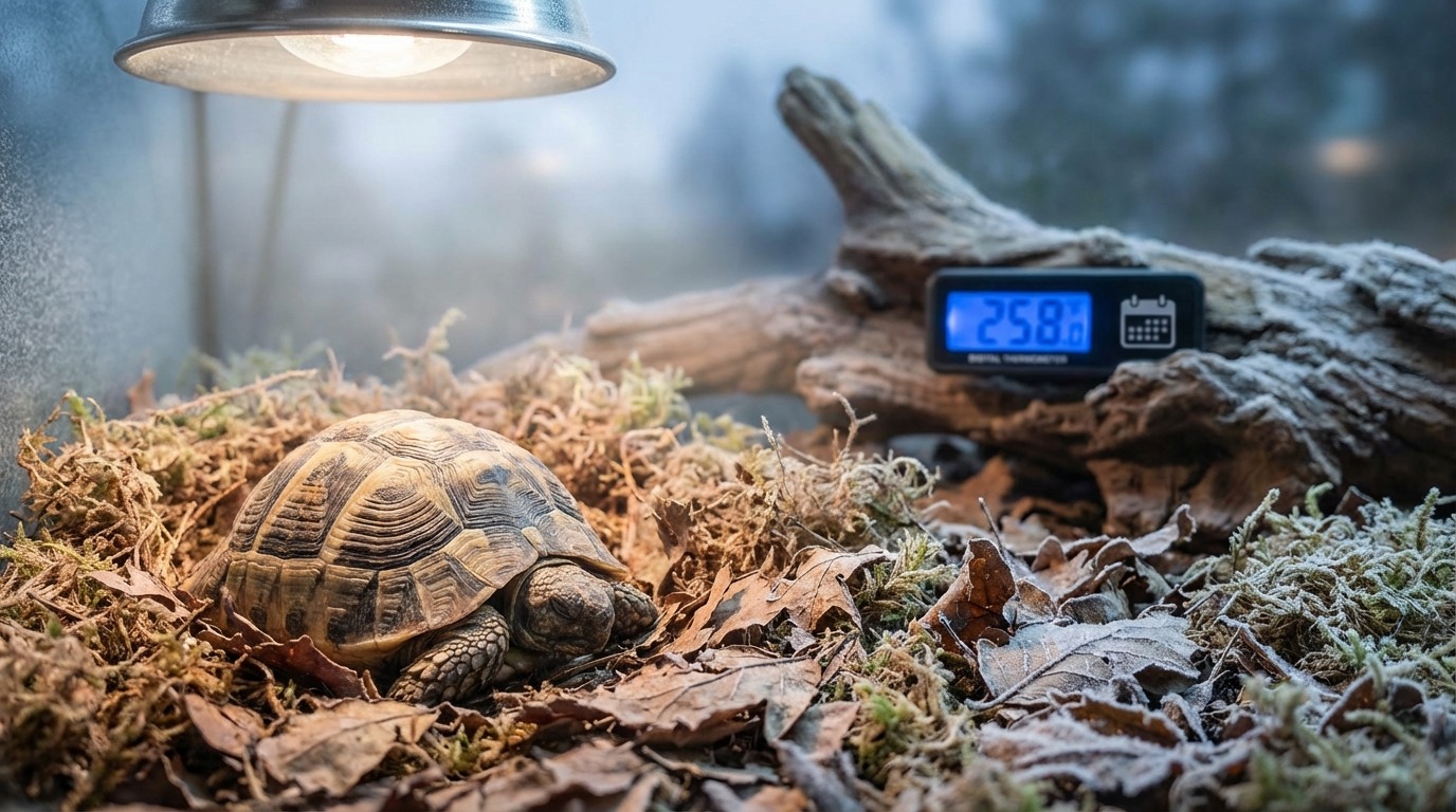 爬虫類の冬眠に適した温度・期間・時期の目安