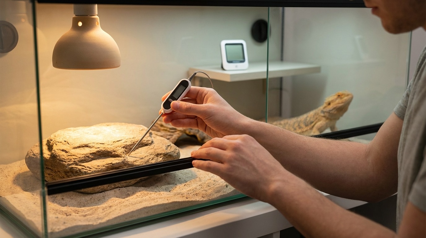 爬虫類用温度計の正しい設置方法｜5ステップで完全解説