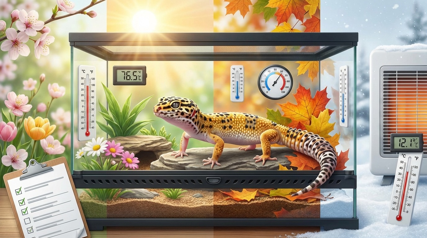 季節別・温度管理チェックリスト｜爬虫類の温度計活用術