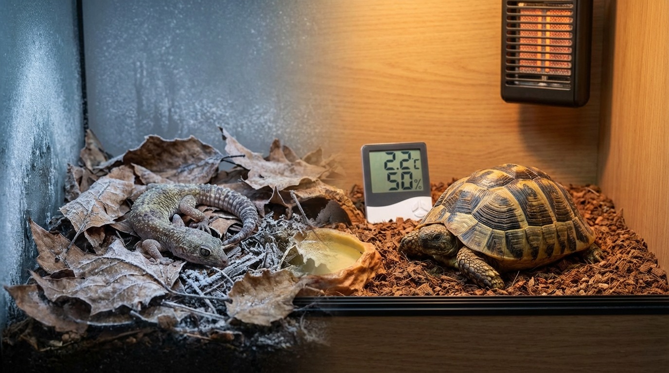 爬虫類の冬眠でよくある失敗と対策