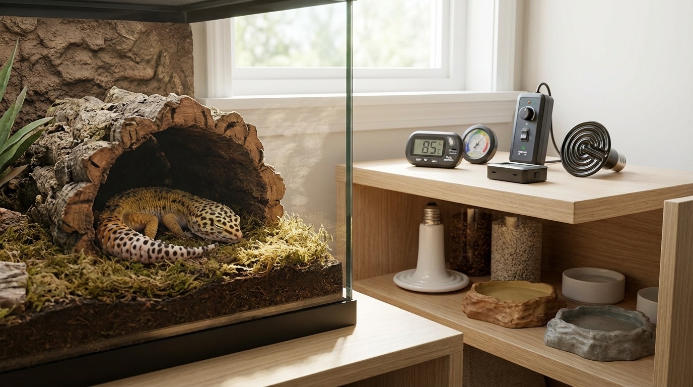 爬虫類の冬眠に必要な道具と場所の選び方