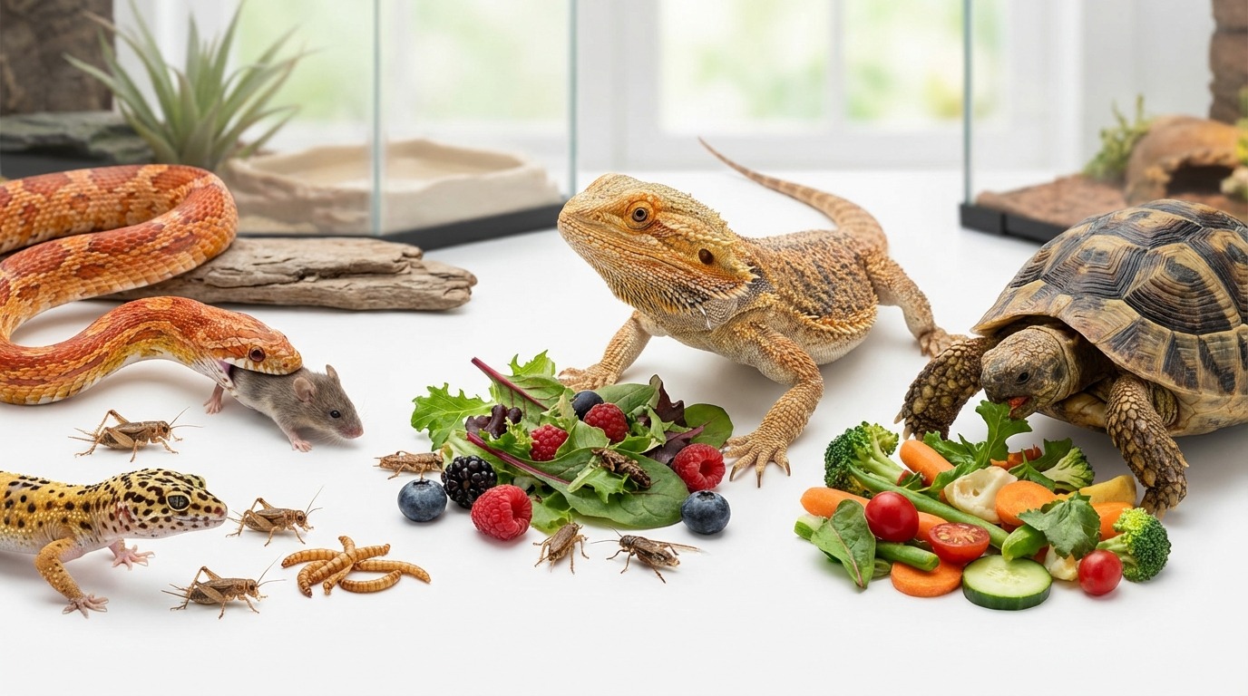 爬虫類の餌は何を与える?食性タイプ別の基本