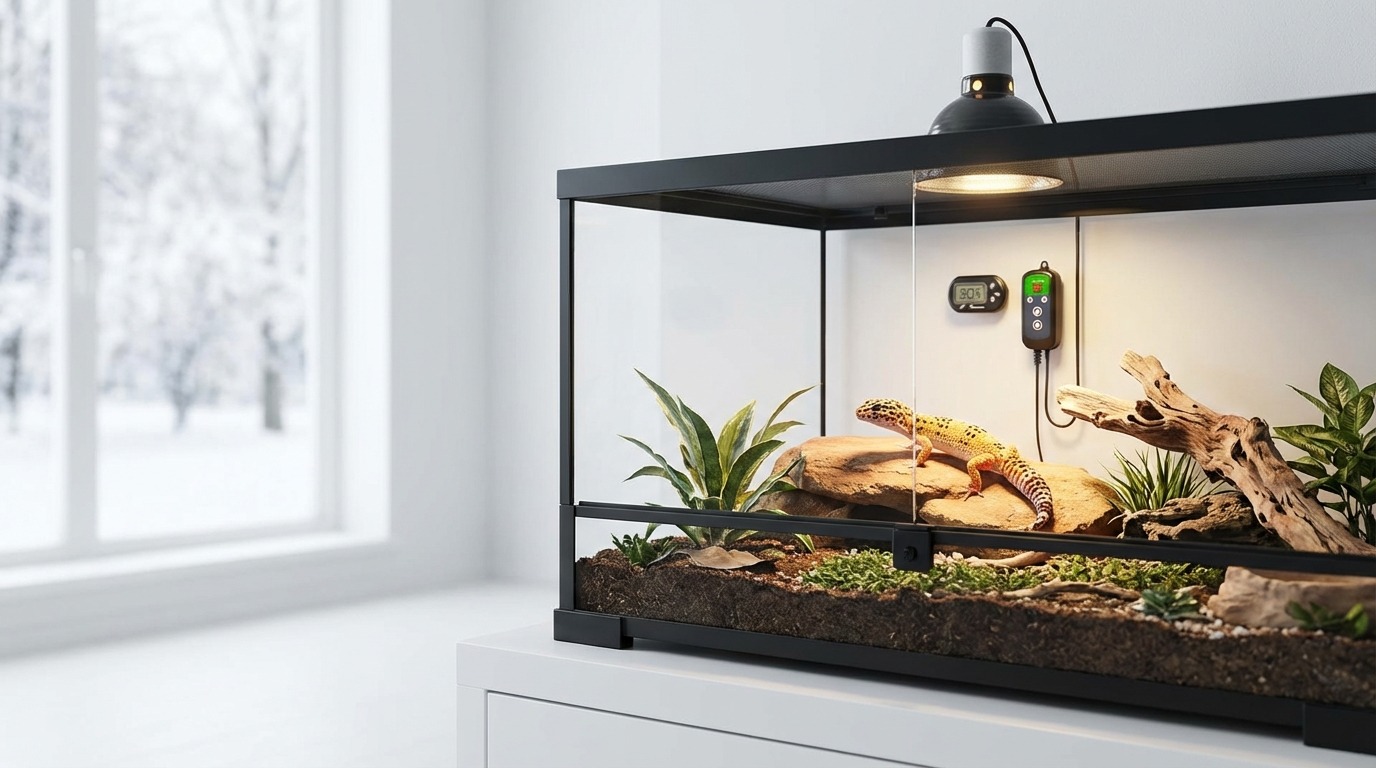 爬虫類を冬眠させない選択肢｜保温飼育という方法