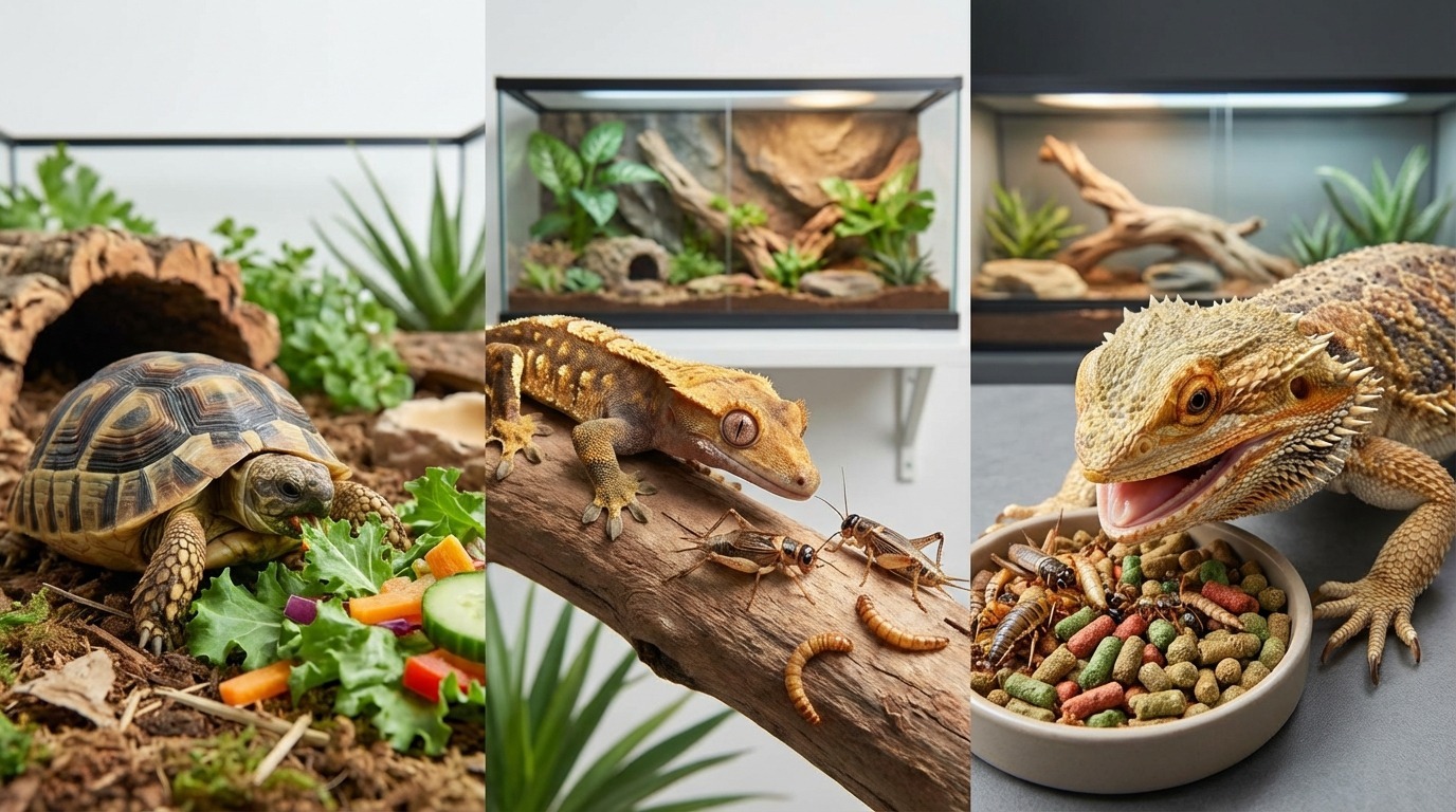 爬虫類の餌の頻度と量の目安【種類別・成長段階別】