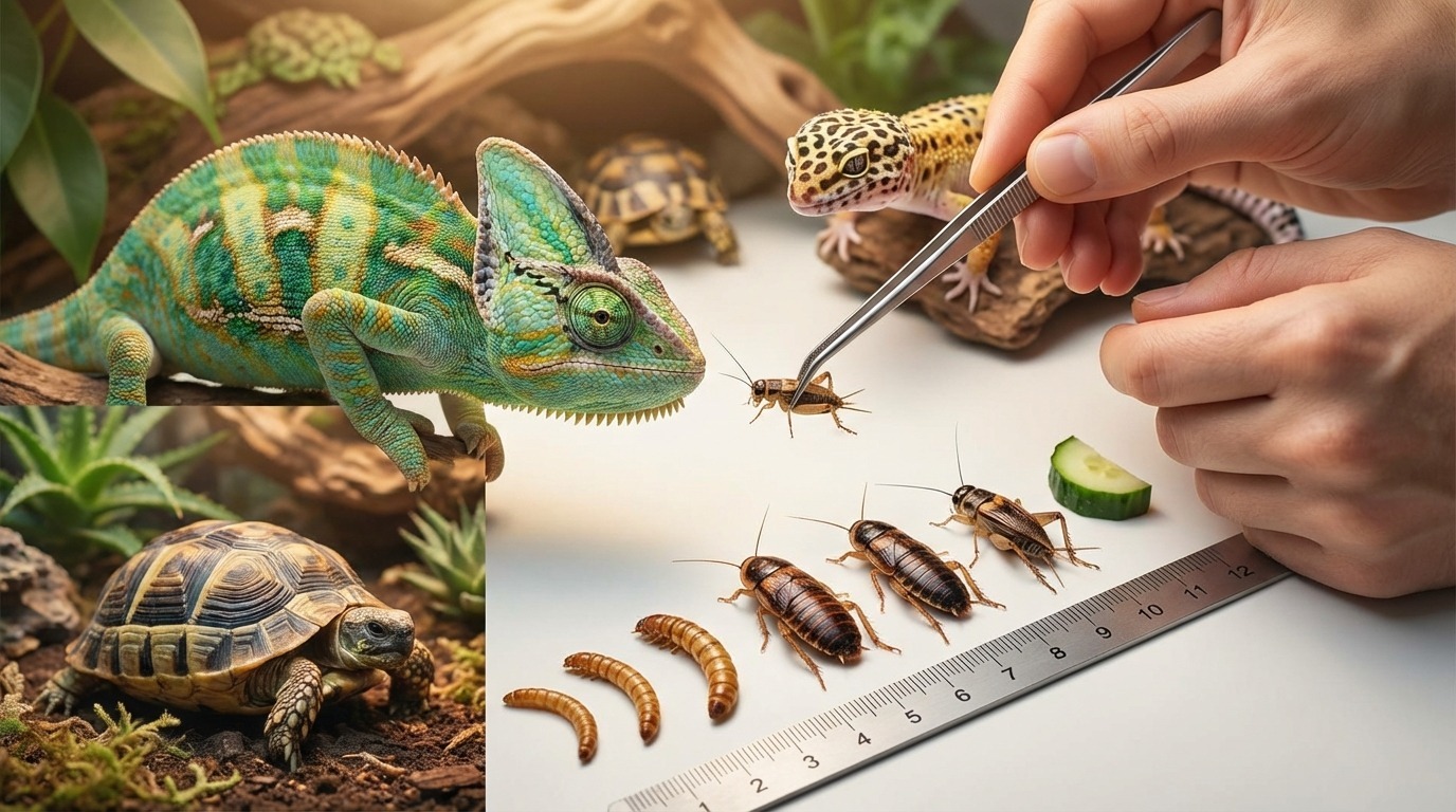 爬虫類への餌のサイズ選びと正しい与え方