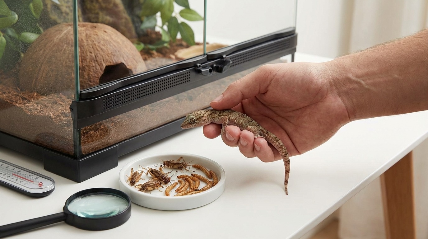 爬虫類が餌を食べないときの原因と対処法