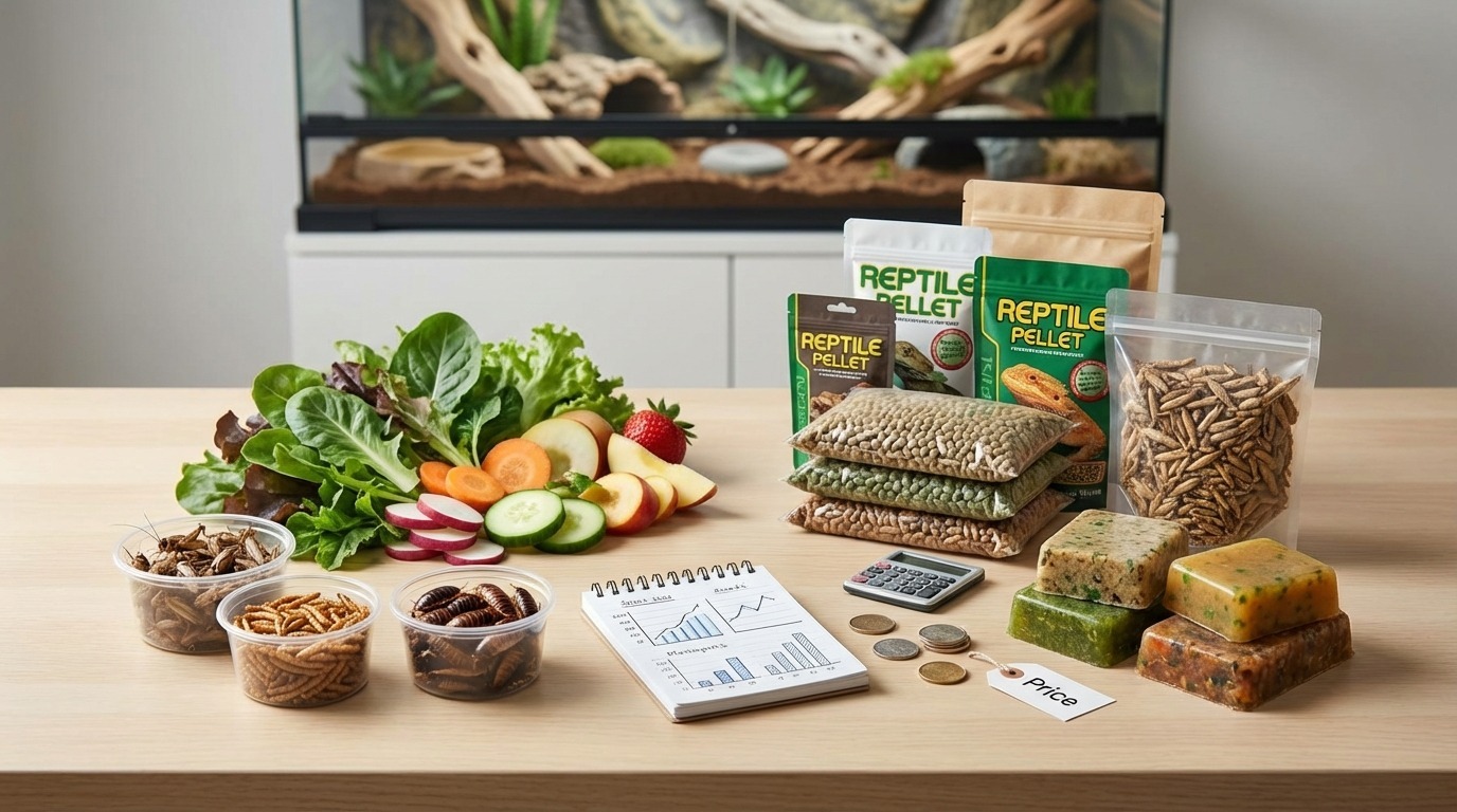爬虫類の餌タイプ別メリット・デメリット比較【コスト目安あり】