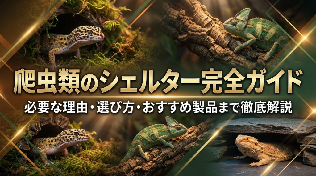 爬虫類のシェルター完全ガイド｜必要な理由・選び方・おすすめ製品まで徹底解説