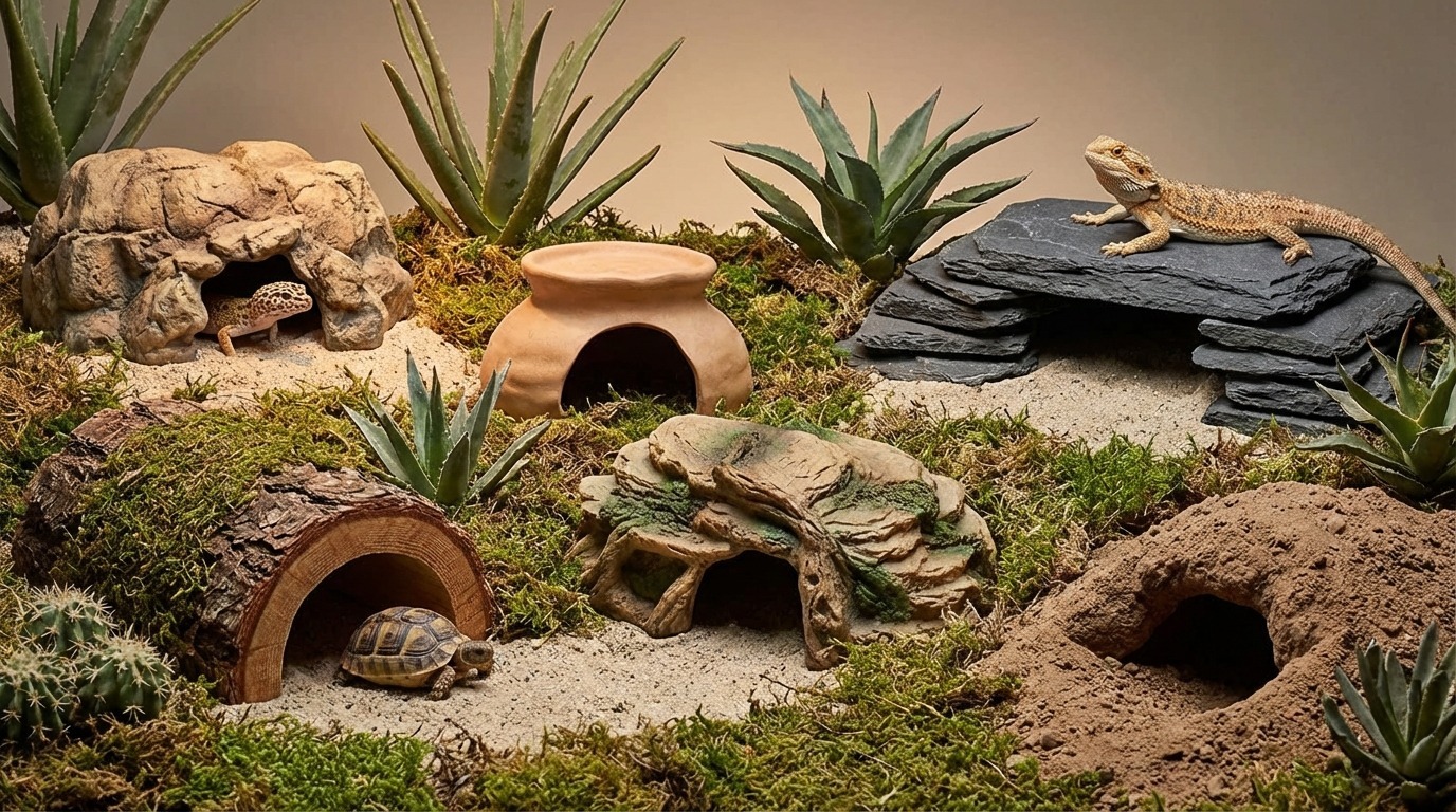 爬虫類シェルターおすすめ7選【タイプ別に厳選】