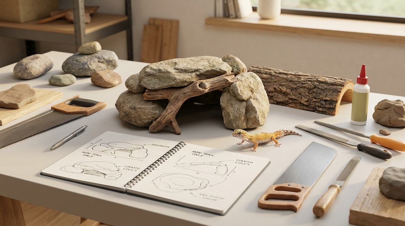 爬虫類シェルターを自作する場合の注意点