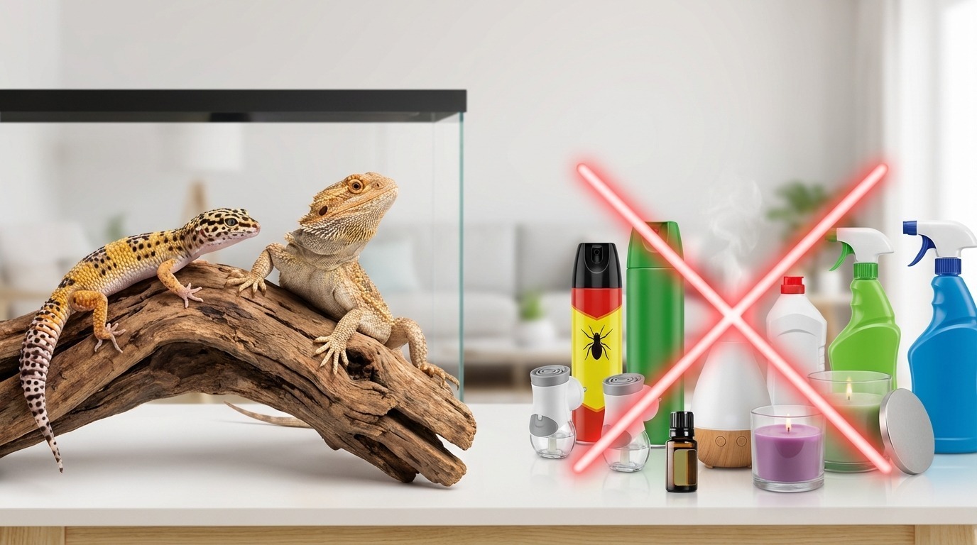 蚊取り線香以外も注意！爬虫類に使用NGな製品一覧