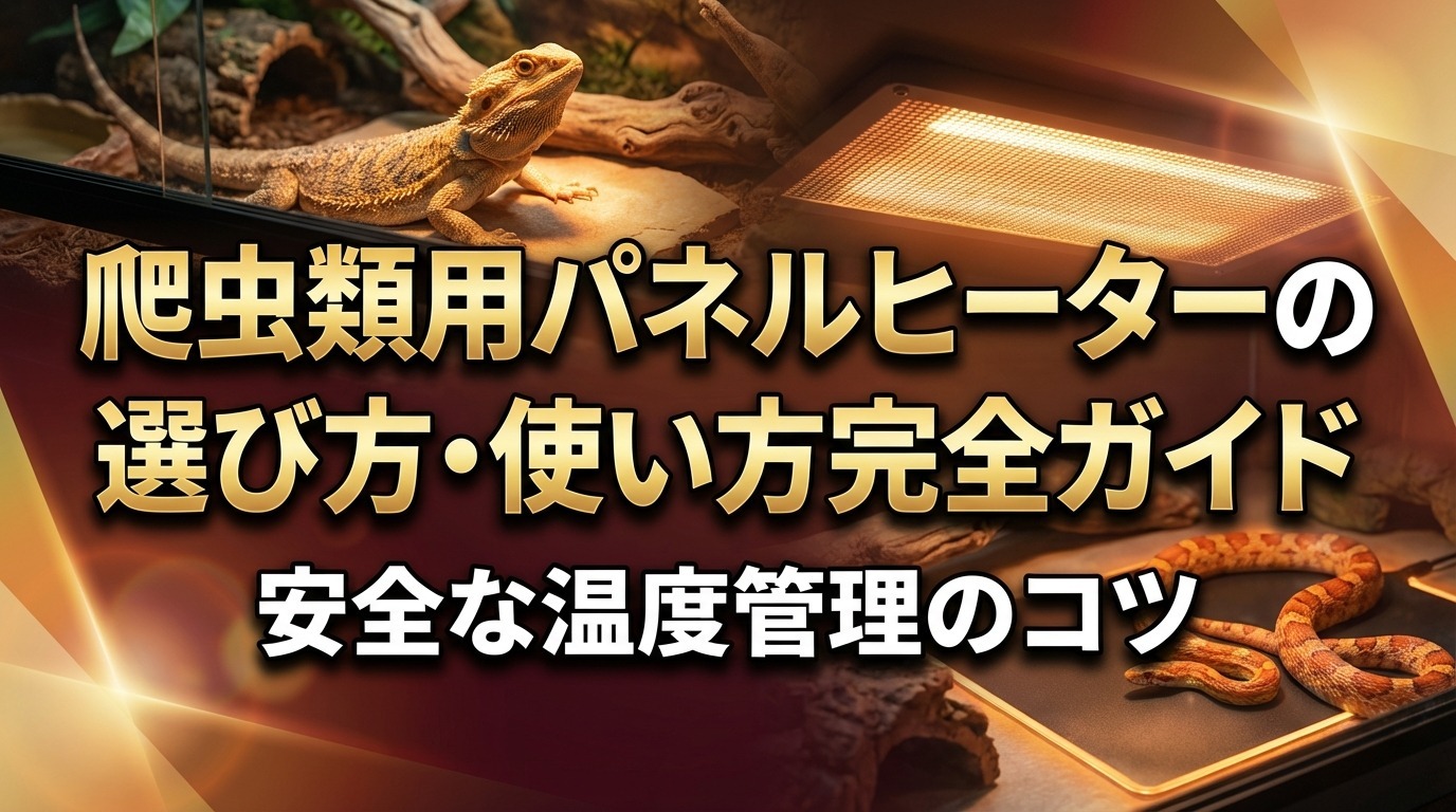 爬虫類用パネルヒーターの選び方・使い方完全ガイド|安全な温度管理のコツ