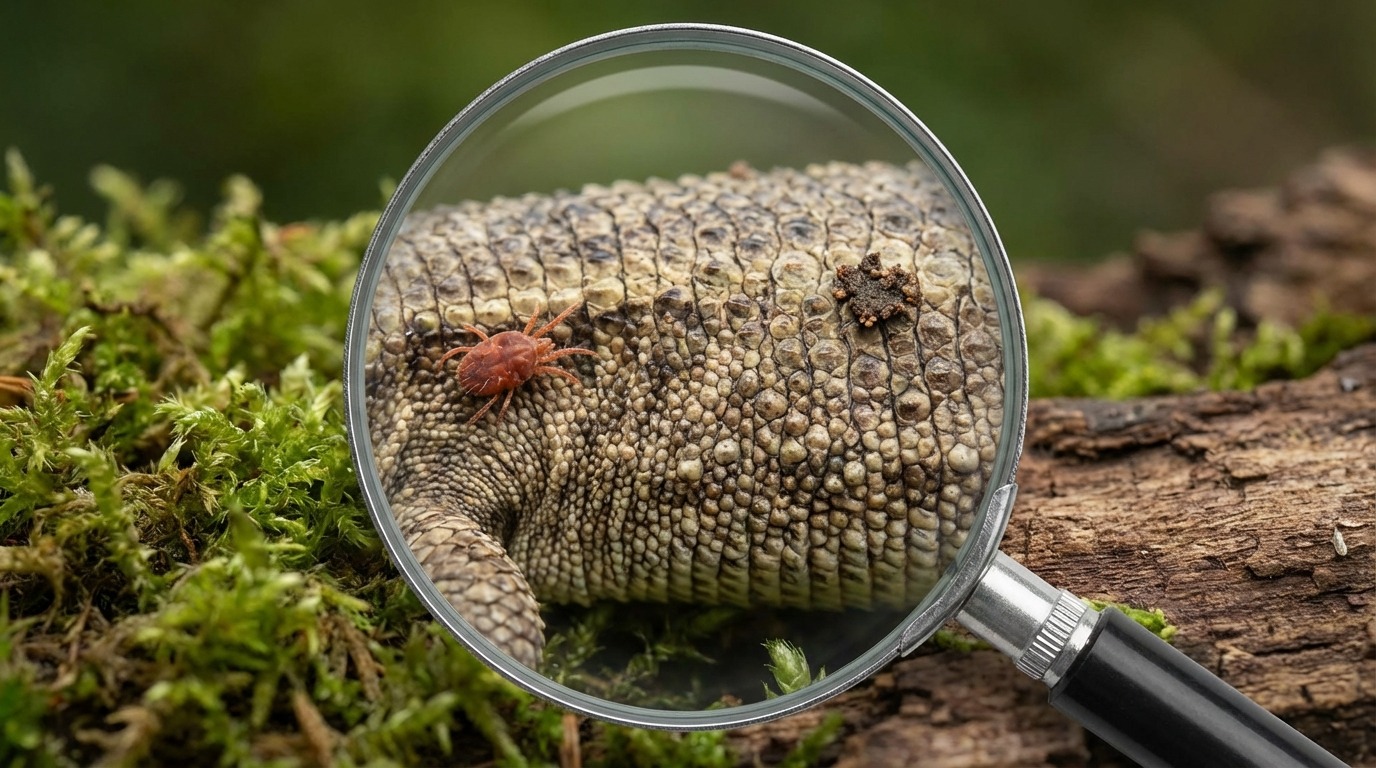 これってダニ？汚れ？爬虫類につくダニの見分け方
