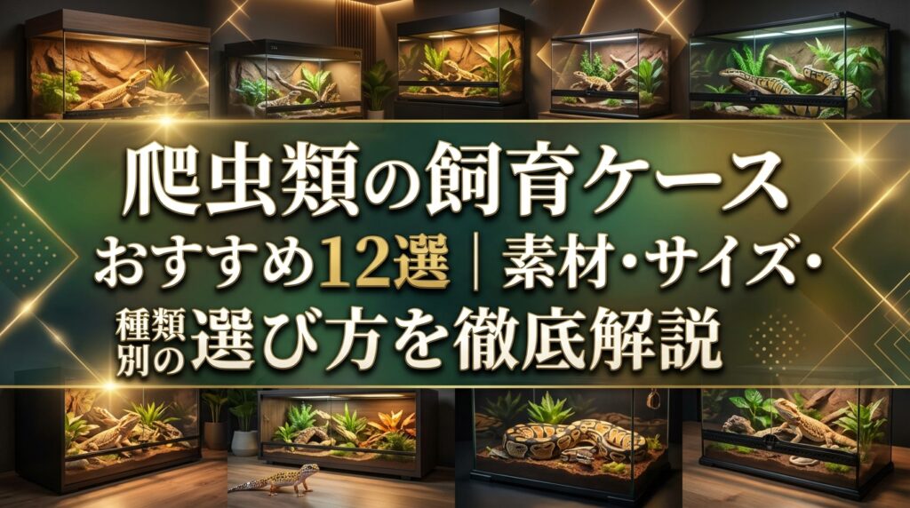 爬虫類の飼育ケースおすすめ12選｜素材・サイズ・種類別の選び方を徹底解説