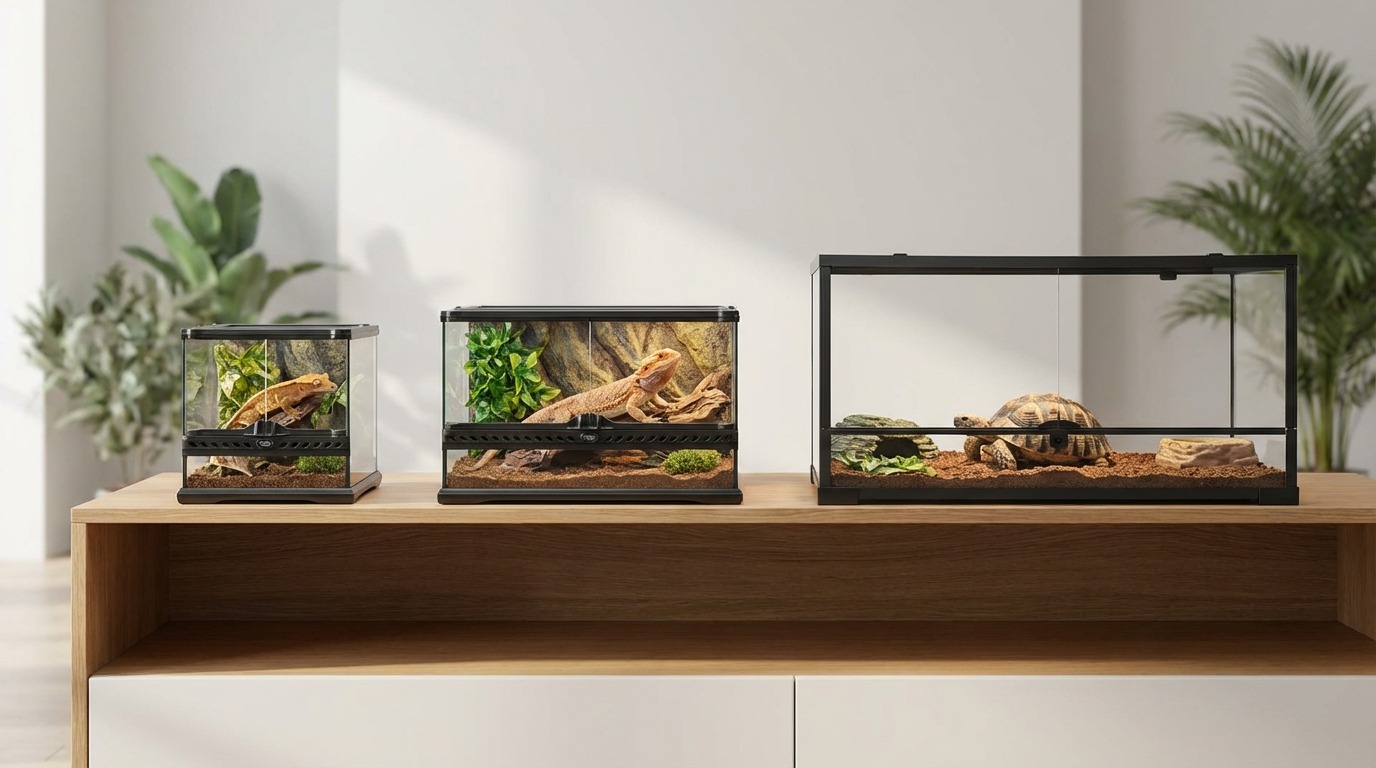 爬虫類の種類別｜適正ケースサイズ早見表