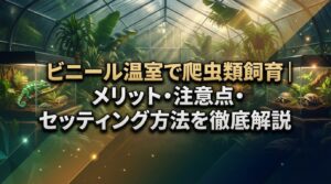 ビニール温室で爬虫類飼育｜メリット・注意点・セッティング方法を徹底解説