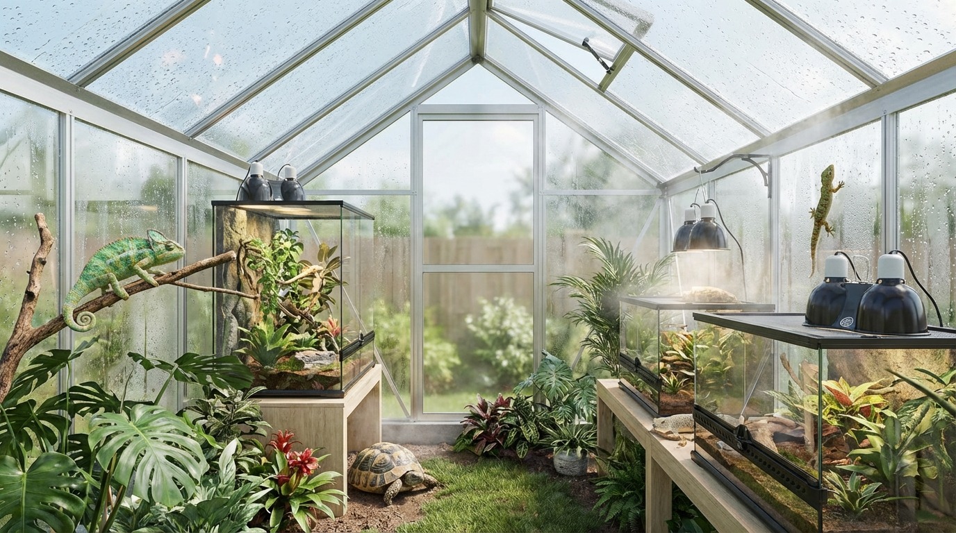 ビニール温室は爬虫類飼育に使える？結論と3つの条件