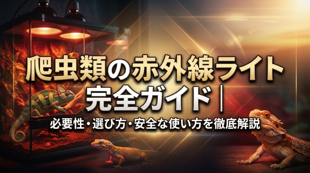 爬虫類の赤外線ライト完全ガイド｜必要性・選び方・安全な使い方を徹底解説