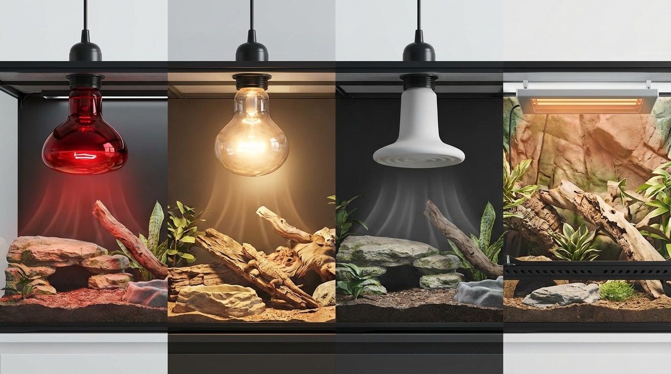 赤外線ライトと保温球・セラミックヒーター・暖突の違い